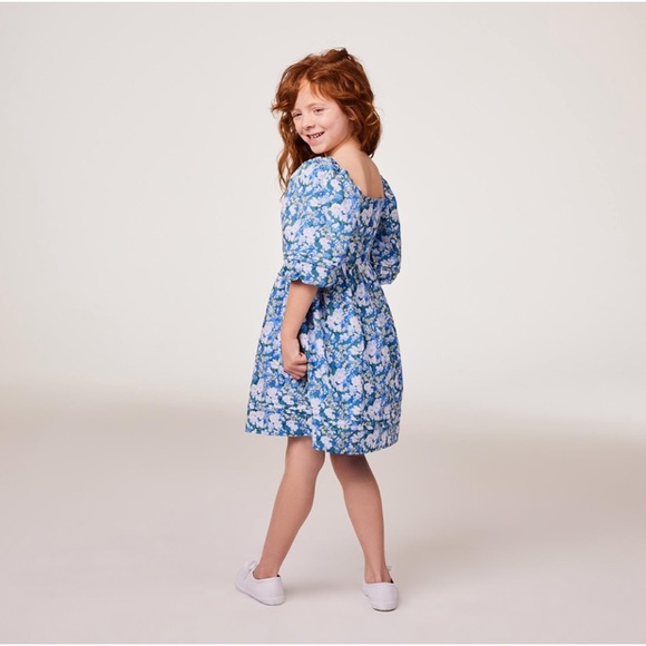 Janie and Jack Natalie Smocked Bubble Sleeves Dress - Picture 12 of 12